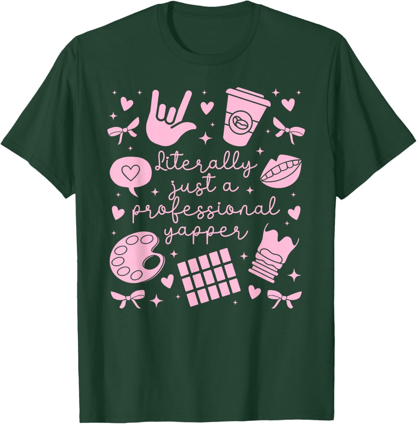 Professional Yapper SLP Speech Language Pathologist T-Shirt - T-Shirt | Forest