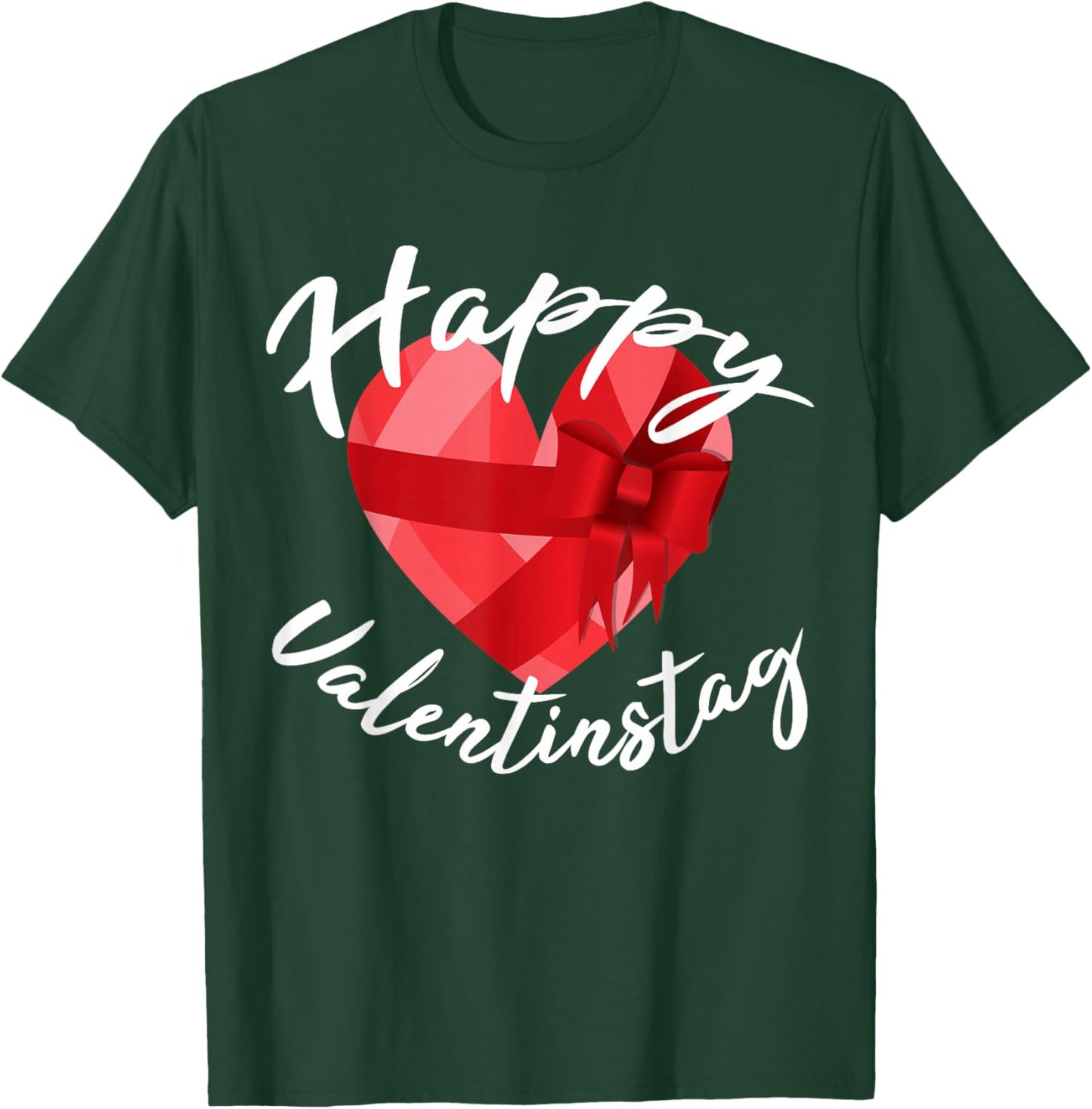 Cute Heart Husband Wife Girlfriend In Saying Happy Valentine's Day T-Shirt - T-Shirt | Forest