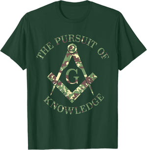 Mason Masonic Camo Freemason T-Shirt - T-Shirt | Forest