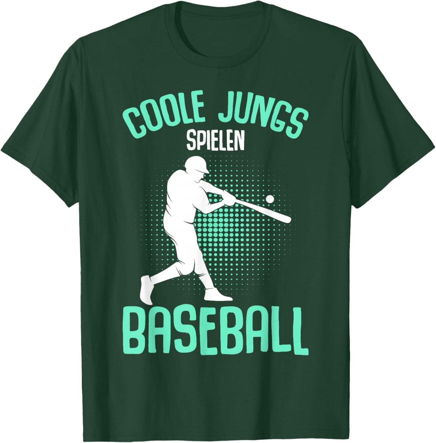 Coole Jungs spielen Baseball Kinder Jungen T-Shirt - T-Shirt | Forest