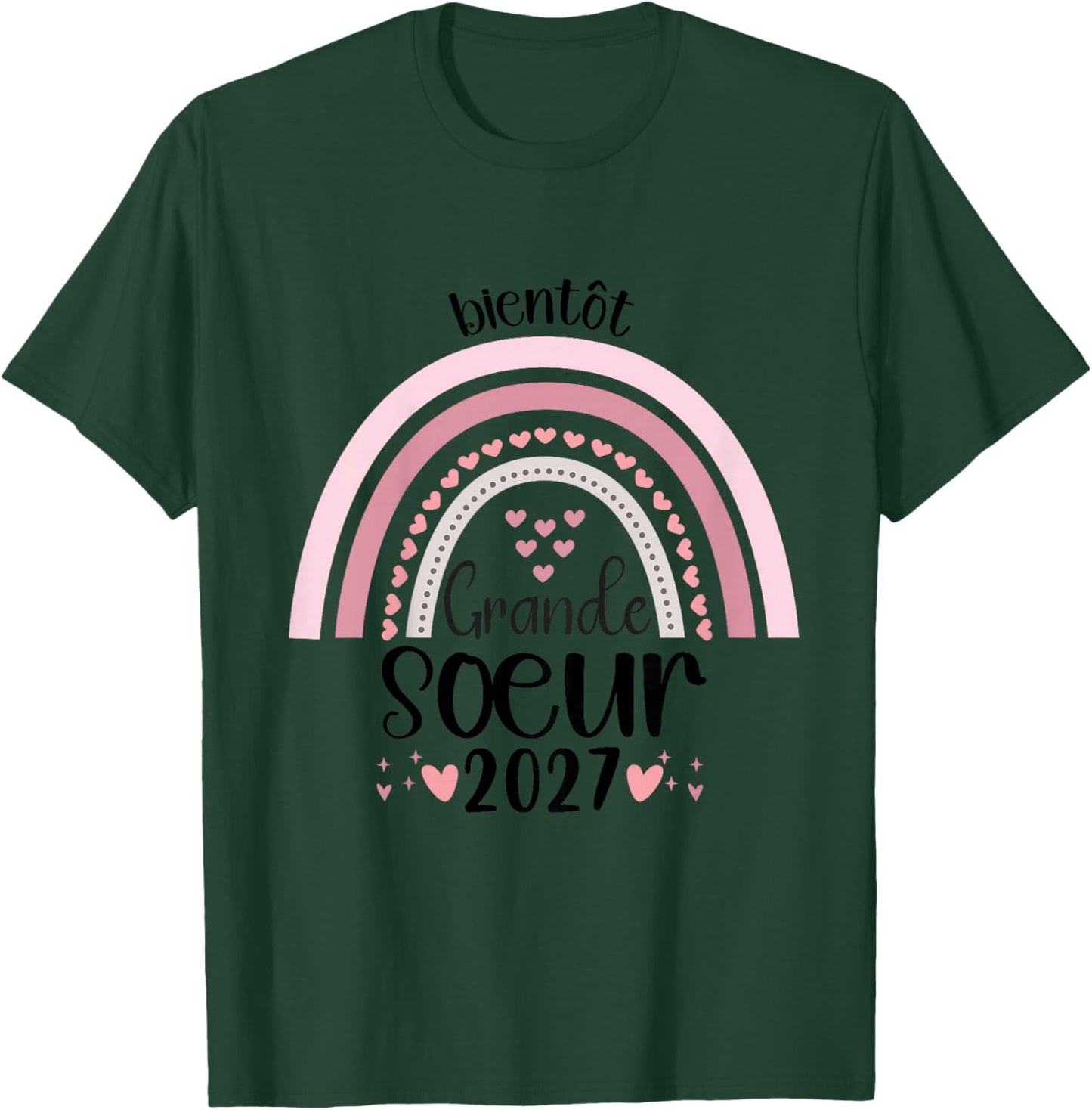Enfant Bientot Grande Soeur 2027 Future Grande Soeur T-Shirt - T-Shirt | Forest