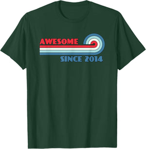 Awesome Since 2014 T-Shirt - T-Shirt | Forest