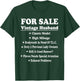 Vintage Husband Classic Model Marriage Humor T-Shirt - T-Shirt | Forest