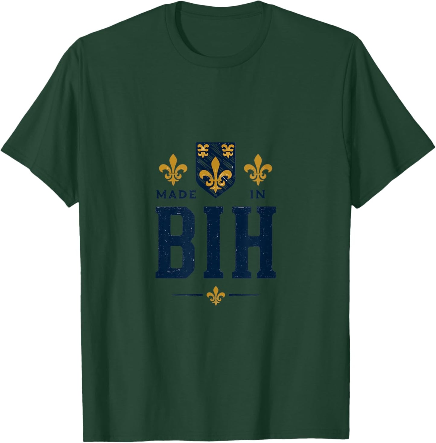 Bosnia and Herzegovina (BiH), Bosna, Balkan, Ljiljan Design T-Shirt - T-Shirt | Forest