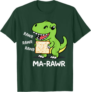 Passover Maror Ma-Roar Dinosaur Funny Pesach Toddler Kids T-Shirt - T-Shirt | Forest