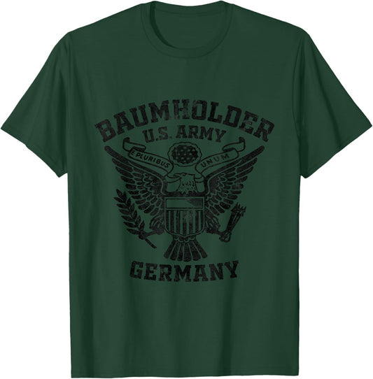 Baumholder Germany Military Base Veteran Vintage Gifts T-Shirt - T-Shirt | Forest
