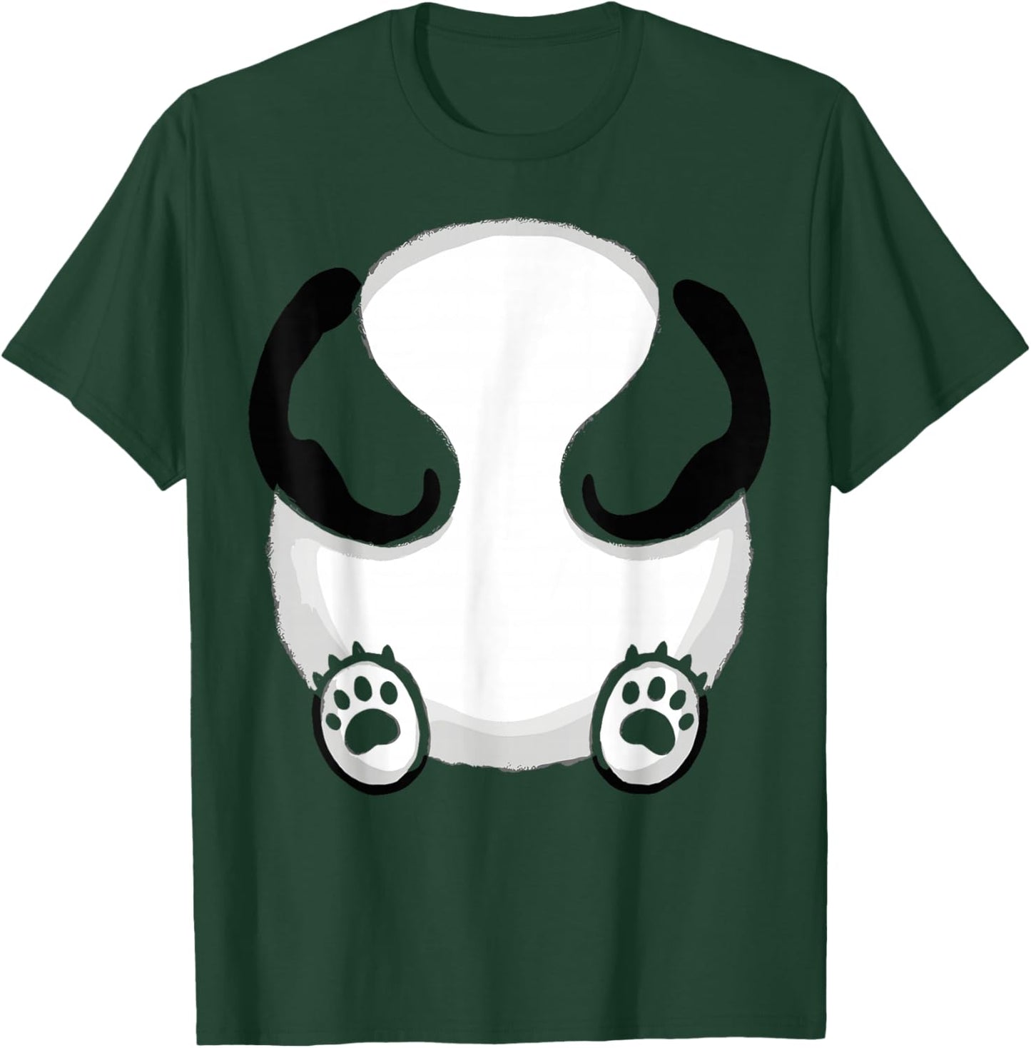 Panda Costume Face Funny Carnival Panda Bear Mask T-Shirt - T-Shirt | Forest
