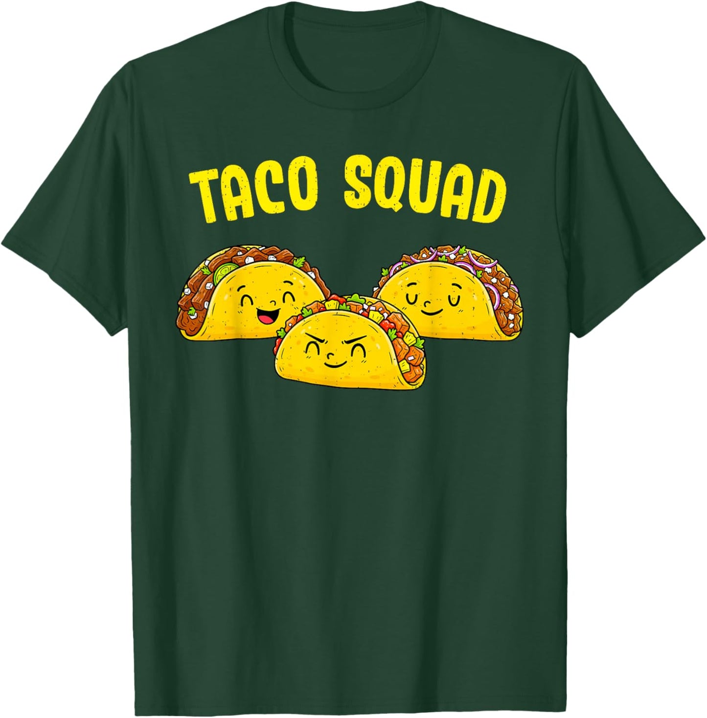 Taco Squad Mexican Food Lover Cinco De Mayo Tacos Tuesday T-Shirt - T-Shirt | Forest