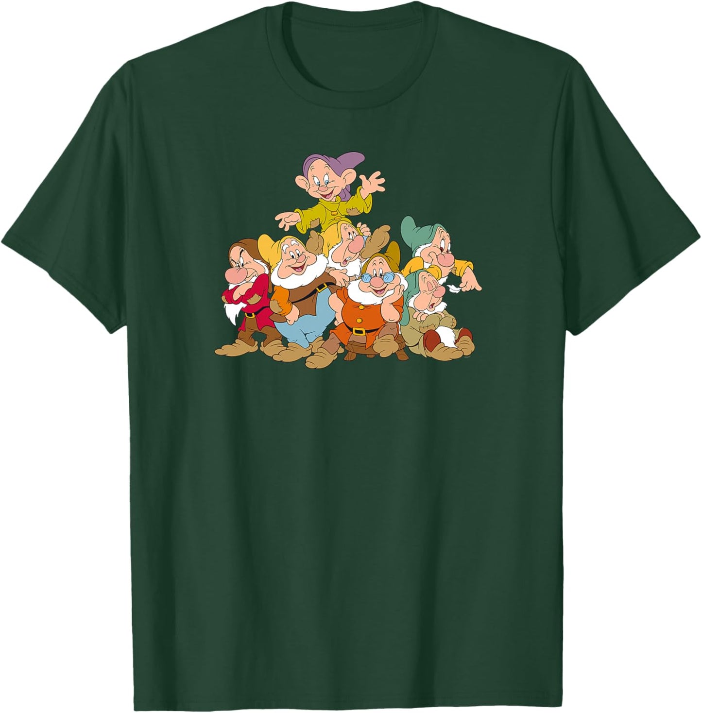 Disney Blanche-Neige et les Sept Nains s'amuser en groupe haut de gamme T-Shirt - T-Shirt | Forest