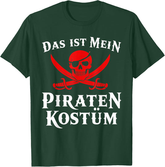 Pirate Costume Carnival Fancy Dress T-Shirt - T-Shirt | Forest