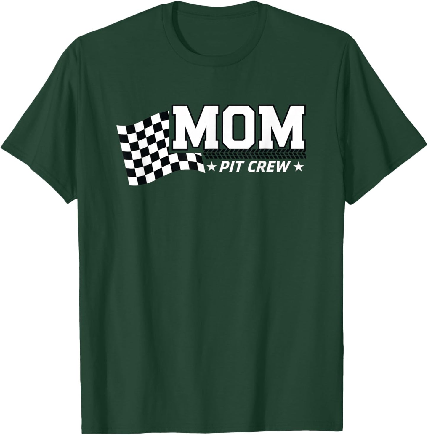 Mom Pit Crew Race Car Birthday Family Matching T-Shirt - T-Shirt | Forest