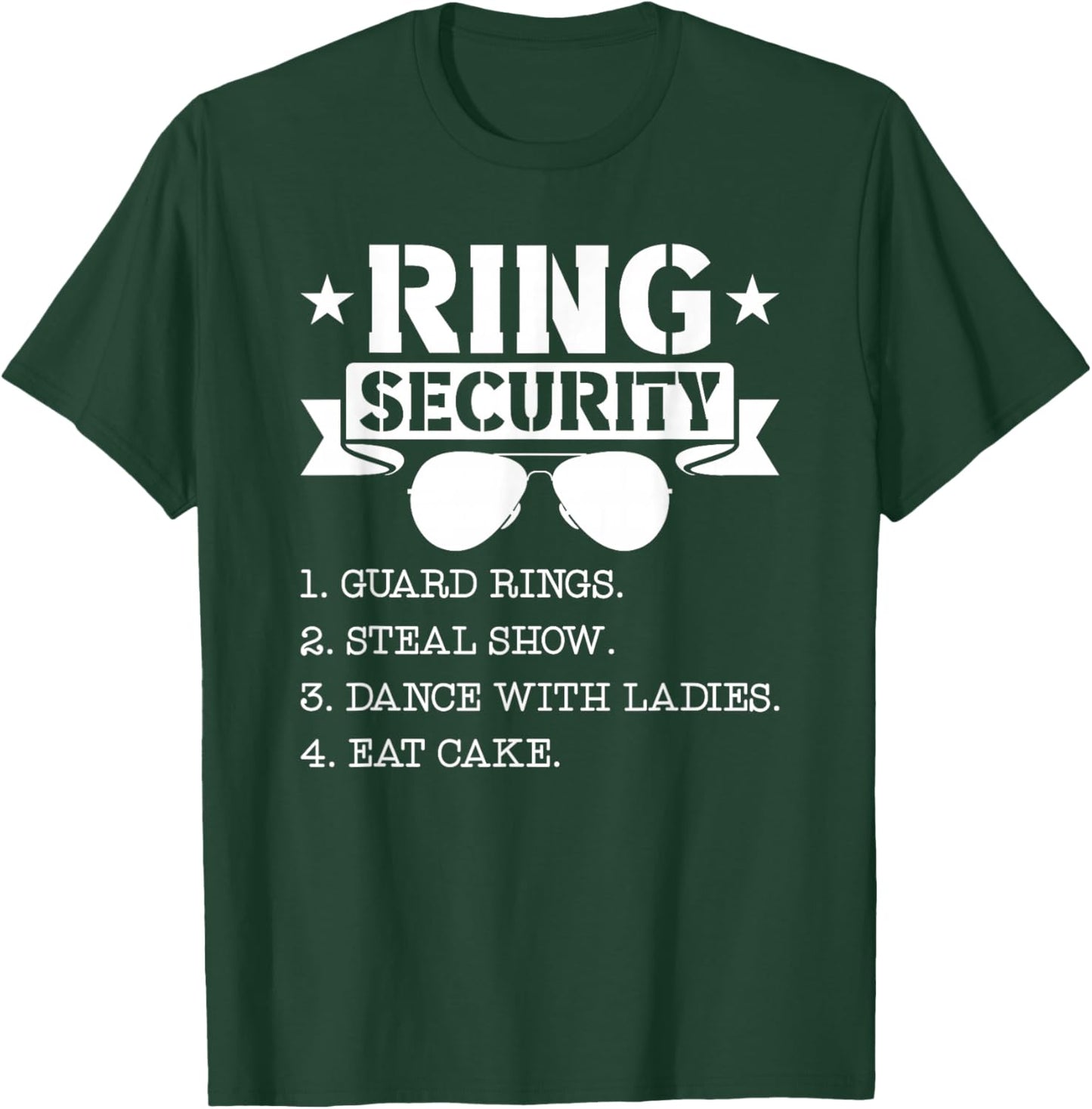 Ring Security Marriage Kids Toddler Wedding Ring Guard T-Shirt - T-Shirt | Forest
