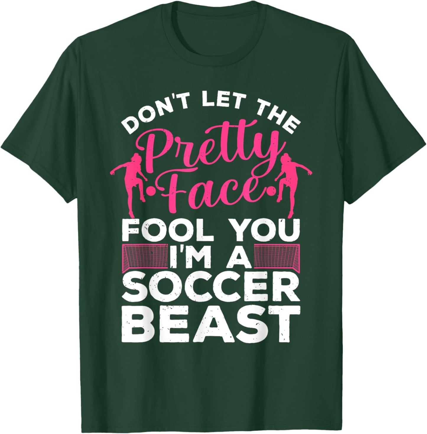 Funny Soccer Art Girls Soccer Player Soccer Lover T-Shirt - T-Shirt | Forest