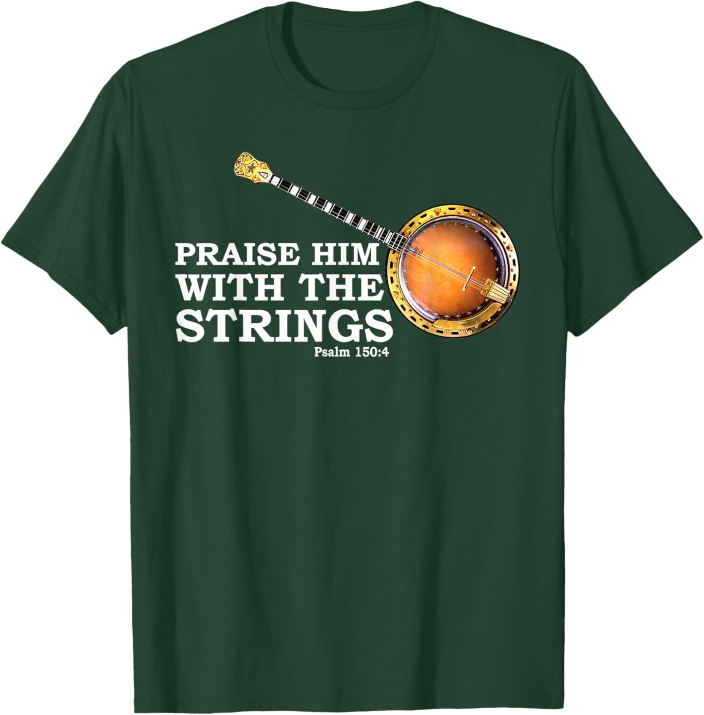 Banjo Art Women Country Music Blues Jazz Bluegrass T-Shirt - T-Shirt | Forest