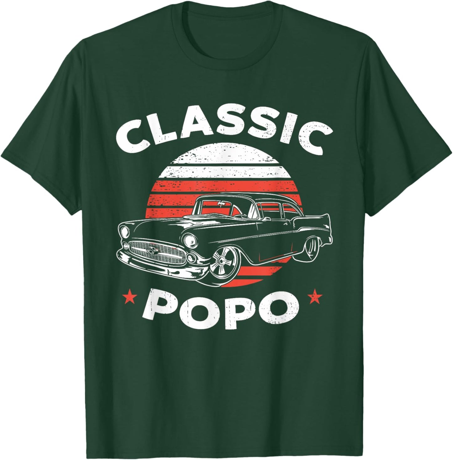 Popo Vintage Retro Classic Funny Car Lover Enthusiast T-Shirt - T-Shirt | Forest