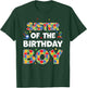 Sister Of The Birthday Boy Autism Awareness Puzzle Piece T-Shirt - T-Shirt | Forest