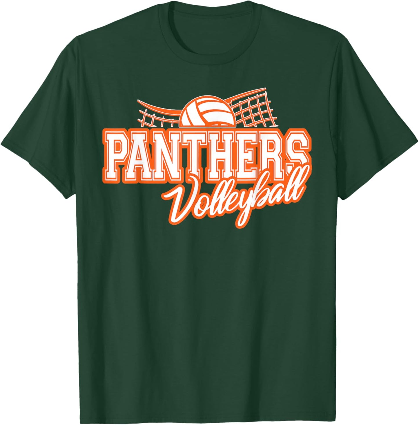 Panthers Volleyball Back to School Spirit O T-Shirt - T-Shirt | Forest