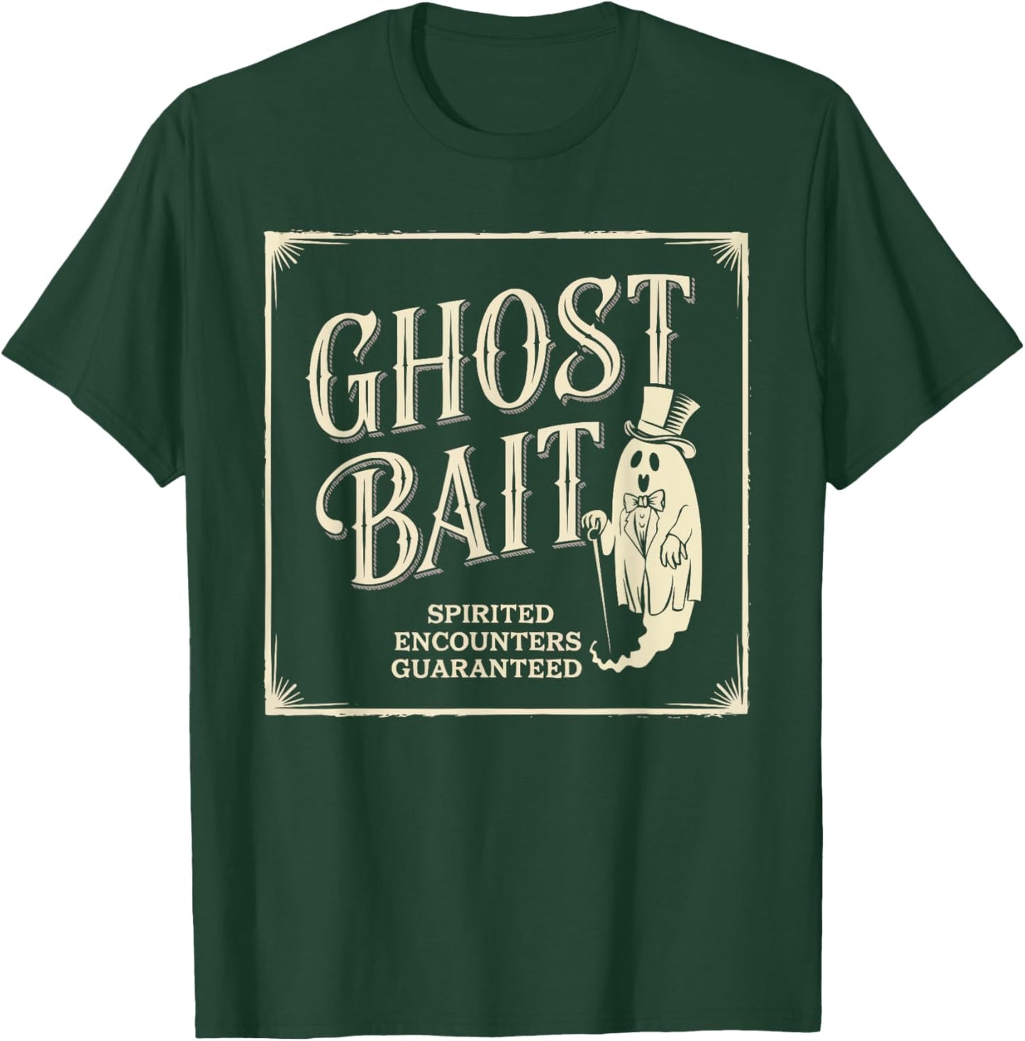 Ghost Bait Paranormal Investigator Ghost Hunting Halloween T-Shirt - T-Shirt | Forest