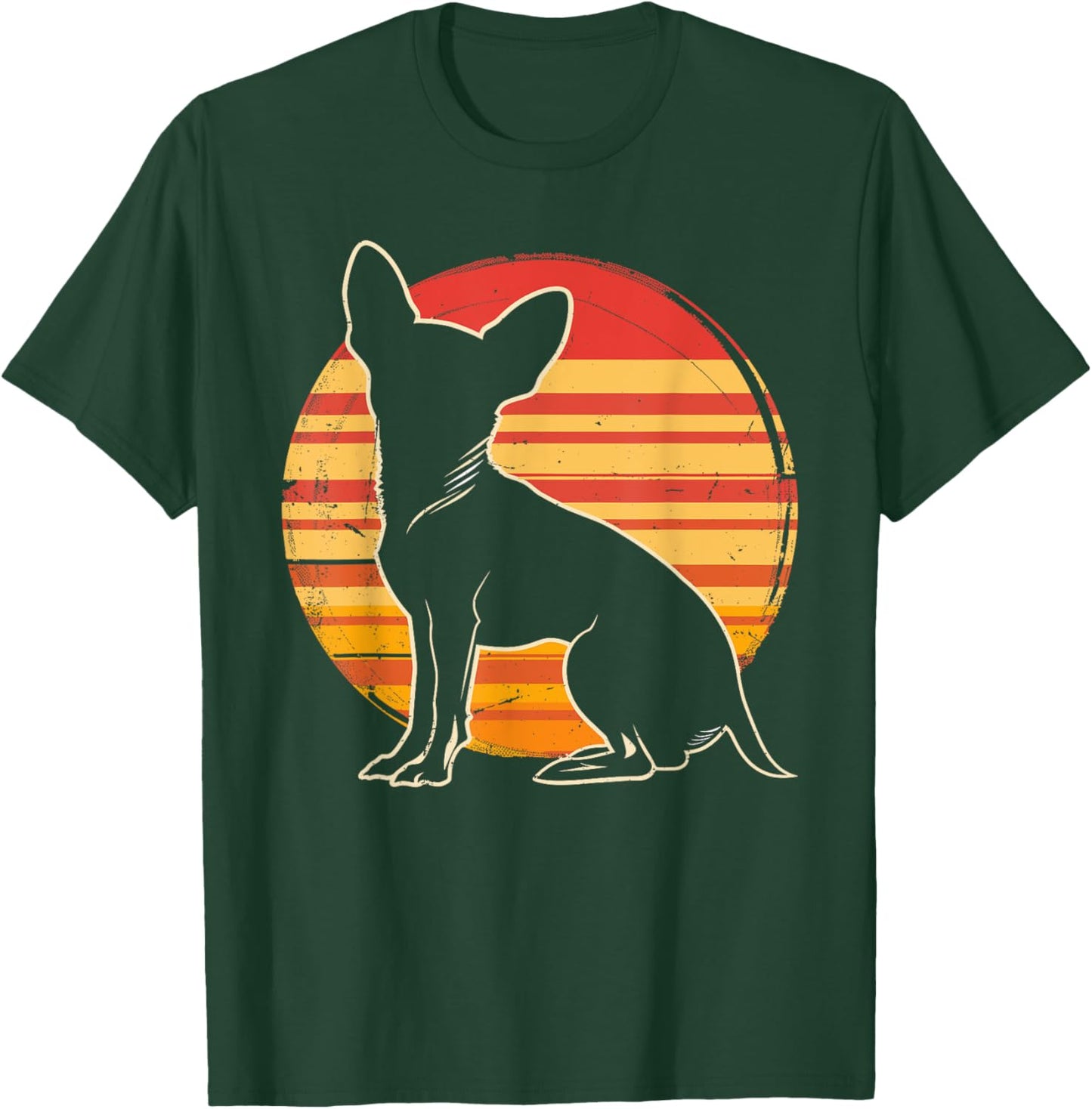 Retro Chihuahua Christmas Birthday Gift Chihuahua Dog Lovers Women Kids T-Shirt - T-Shirt | Forest