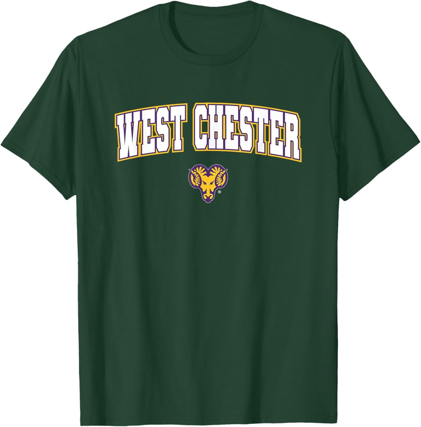 West Chester University Golden Rams Arch Logo T-Shirt - T-Shirt | Forest