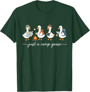 Silly Goose Camping Adventure Funny Outdoor Lover T-Shirt - T-Shirt | Forest