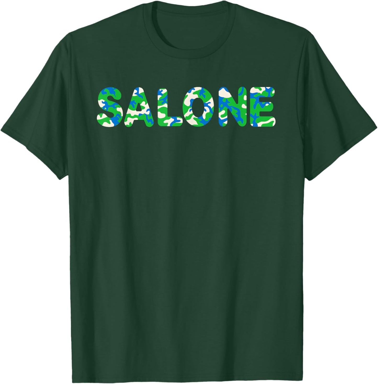 Salone Sierra Leone Flag Camo Unity Freedom Justice T-Shirt - T-Shirt | Forest