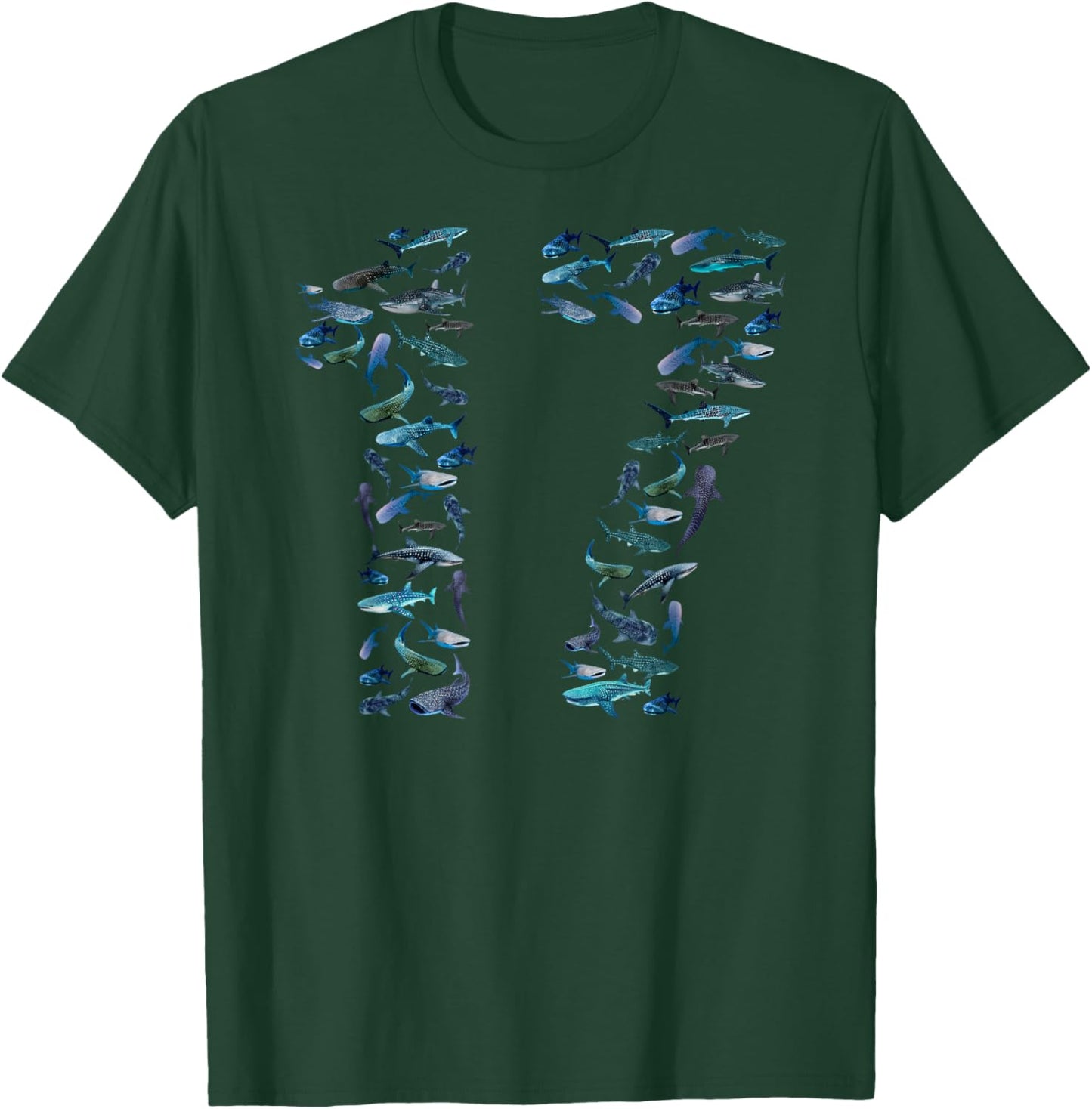 17th Birthday Boy & Girl Seventeen-Year-Old Fish Whale Shark T-Shirt - T-Shirt | Forest