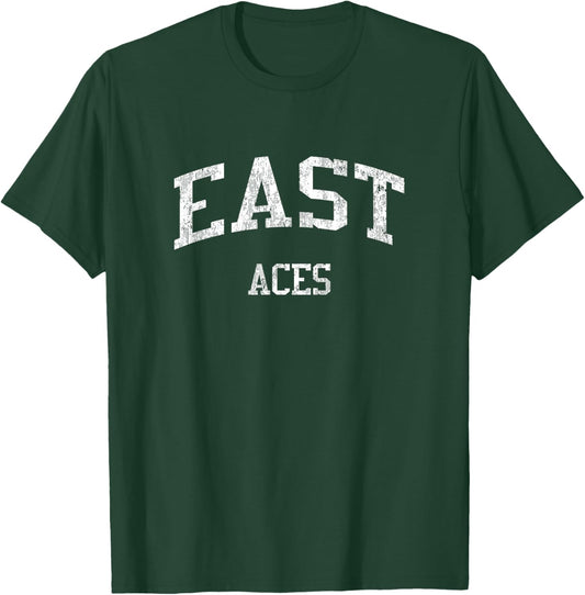 East High School HS Wichita KS Vintage Sports T-Shirt - T-Shirt | Forest