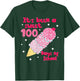 Groovy Ice Cream Cone 100 Days Of School Teacher Student T-Shirt - T-Shirt | Forest