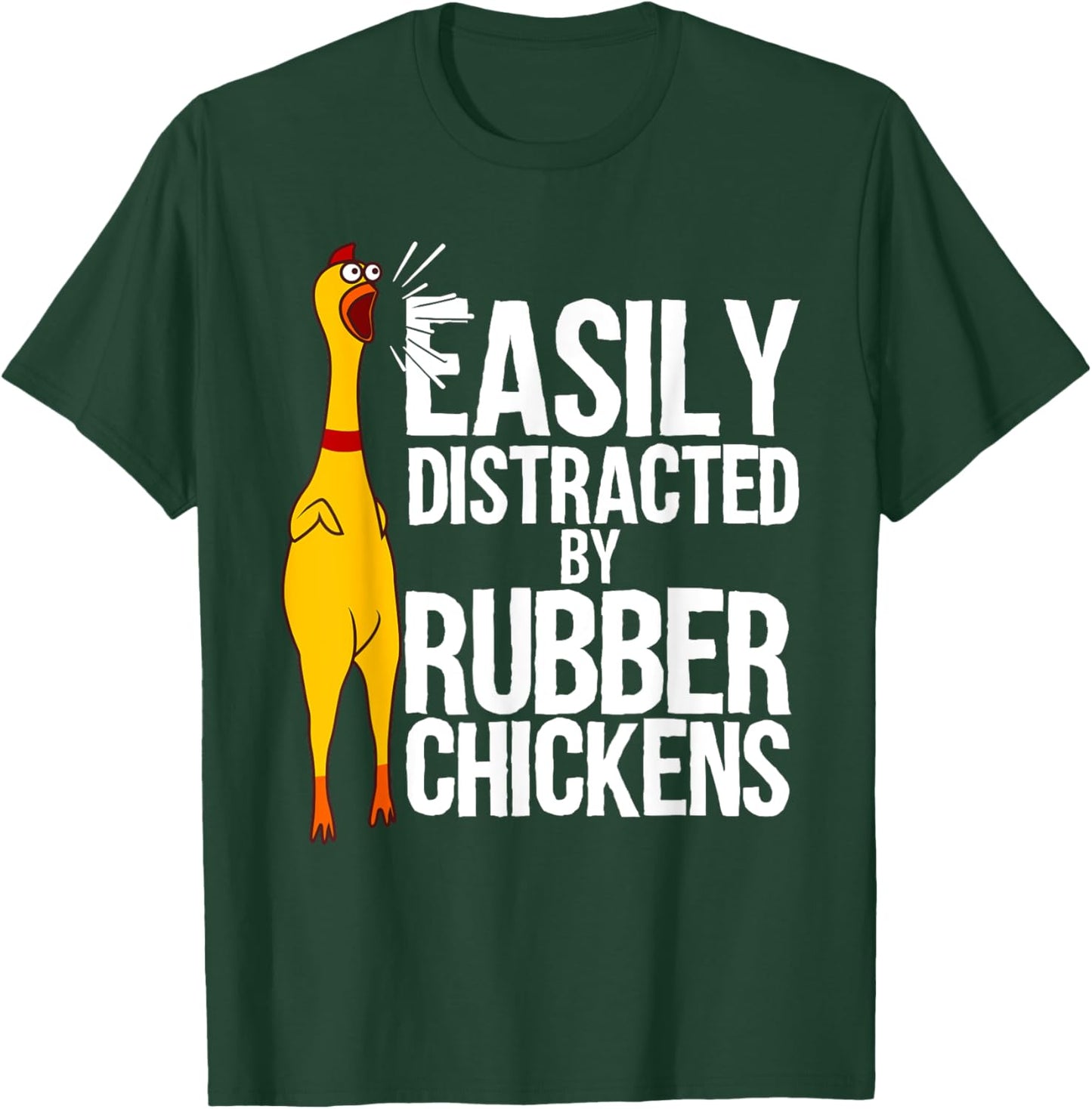 Funny Rubber Chicken Art Women Giant Rubber Chicken T-Shirt - T-Shirt | Forest