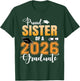 Proud Sister of A 2026 Graduate Graduation Sister 2026 T-Shirt - T-Shirt | Forest
