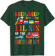 Lil Sister Of The Birthday Boy Transportation Family T-Shirt - T-Shirt | Forest