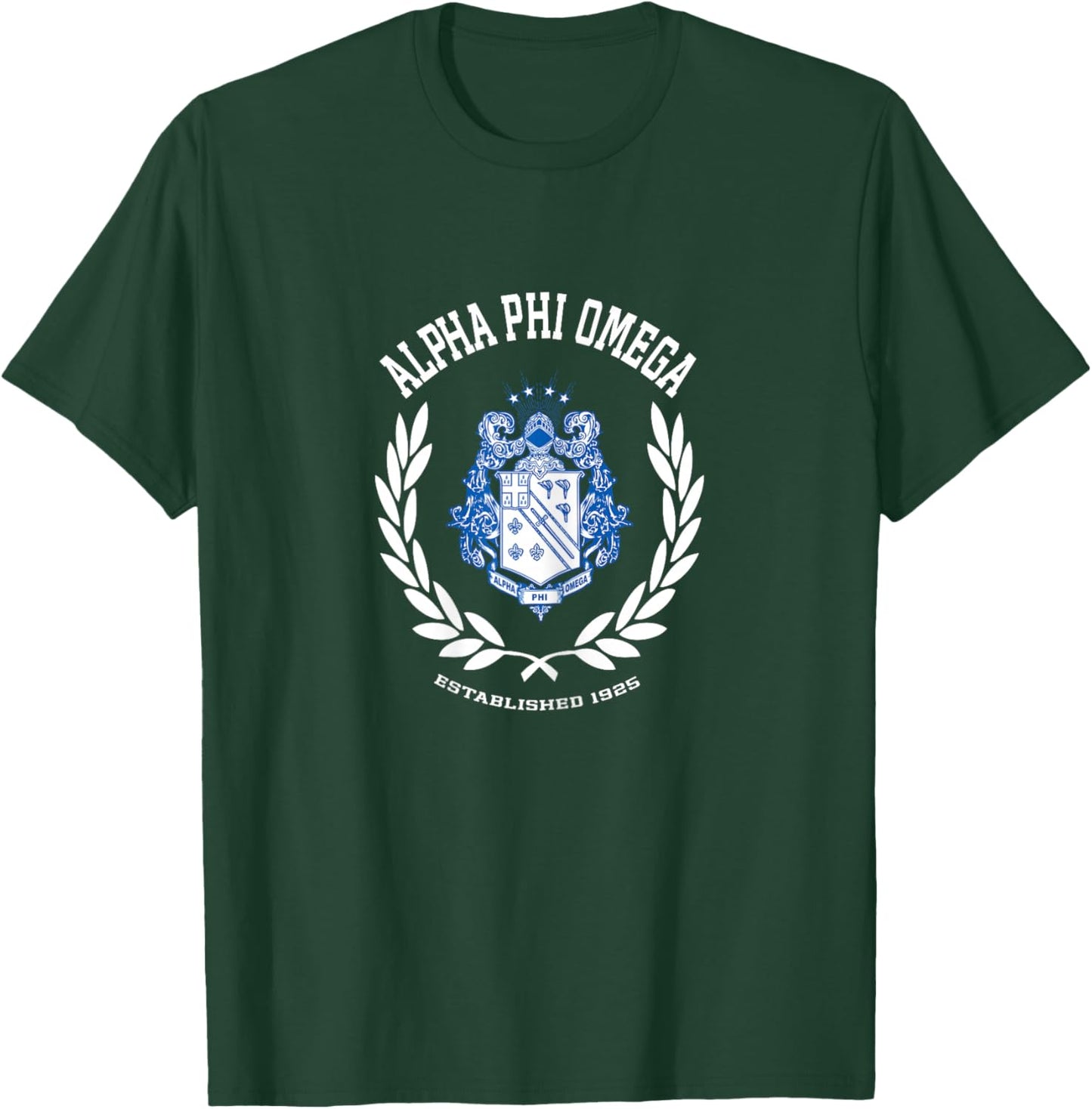 Licensed Alpha Phi Omega Arch Over Branches T-Shirt - T-Shirt | Forest