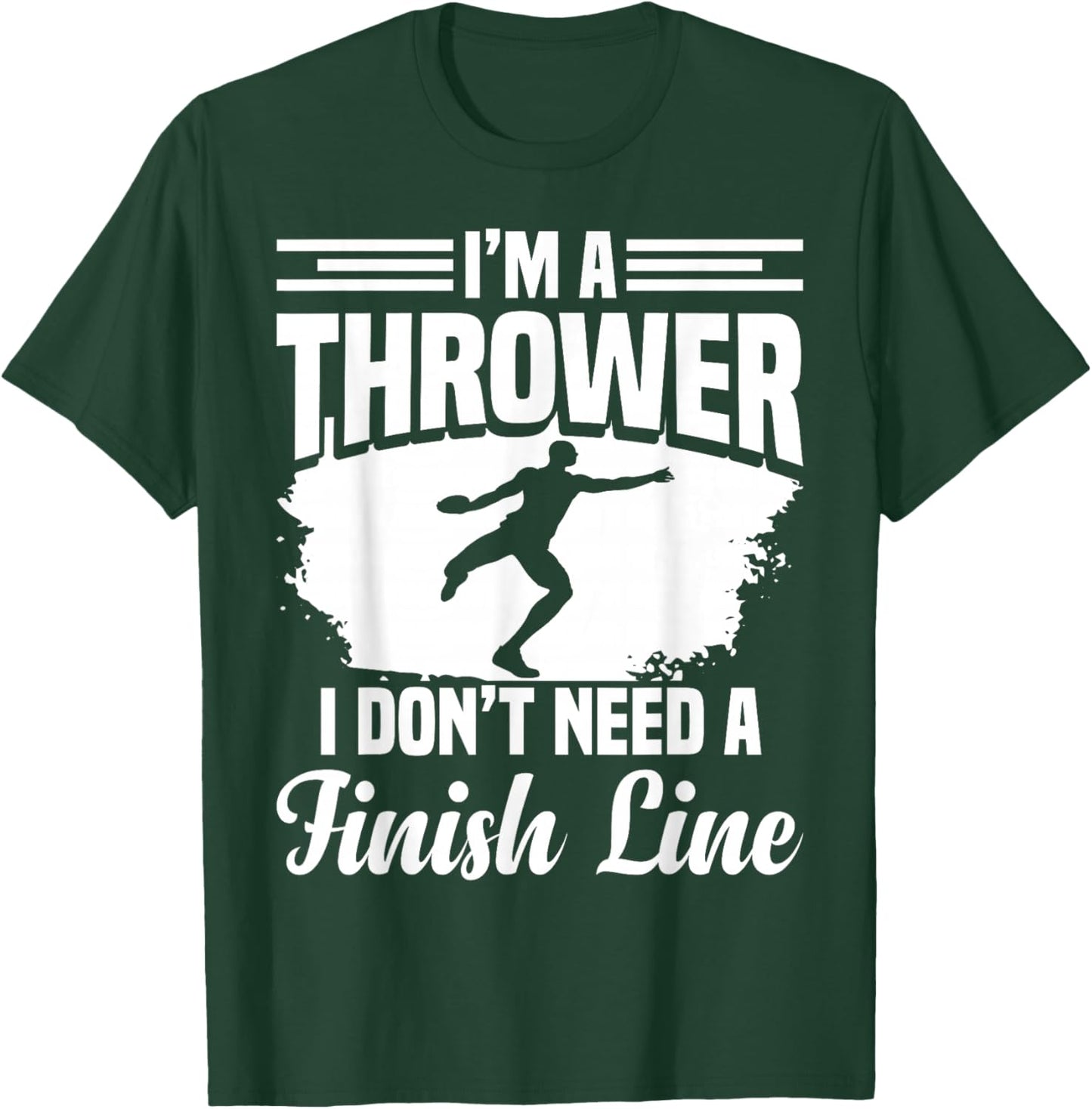 Track & Field Discuses Discus Athlete Discus Thrower T-Shirt - T-Shirt | Forest