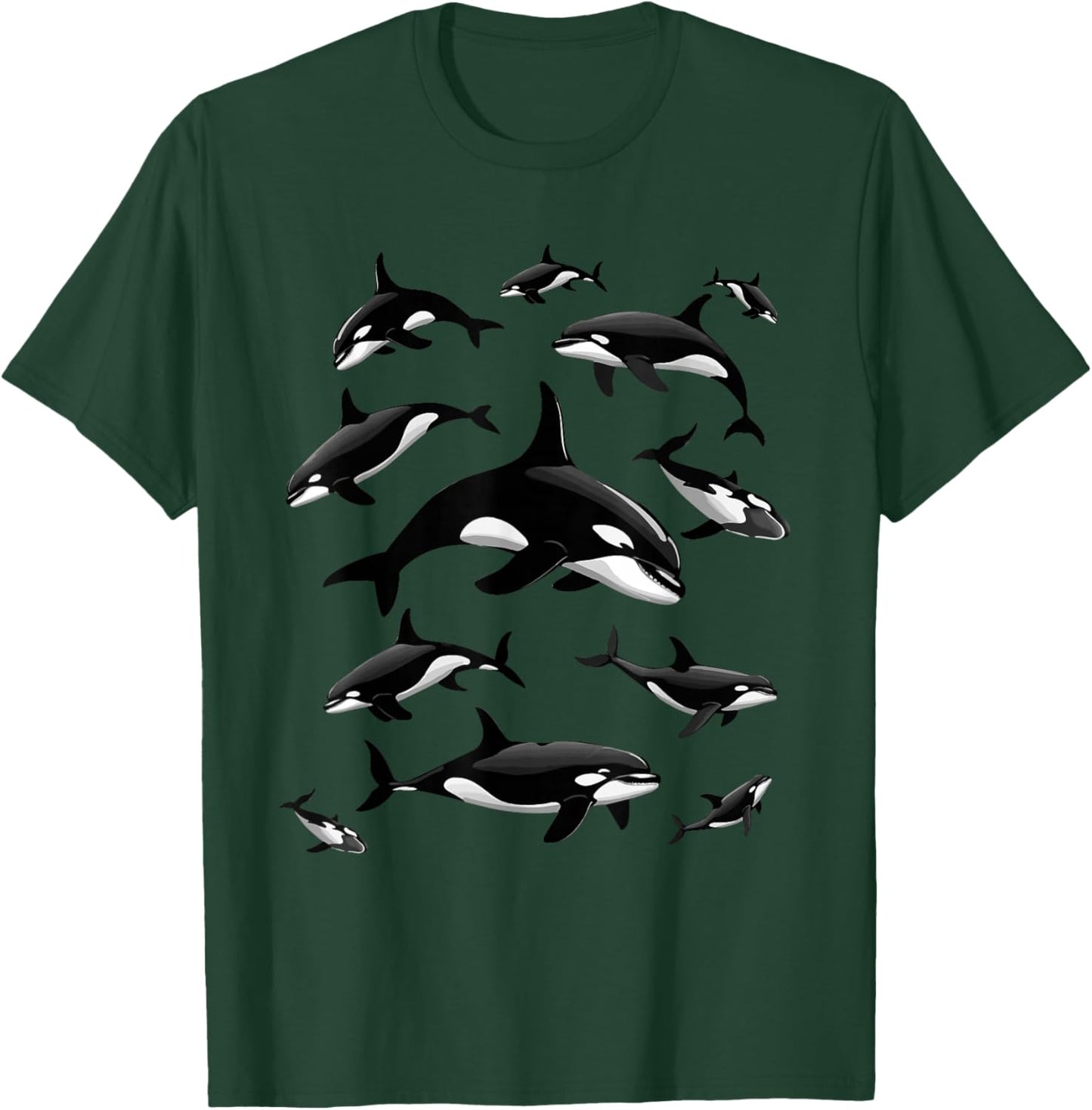 Cool Orca Art Women Kids Killer Whale Orca Lover T-Shirt - T-Shirt | Forest
