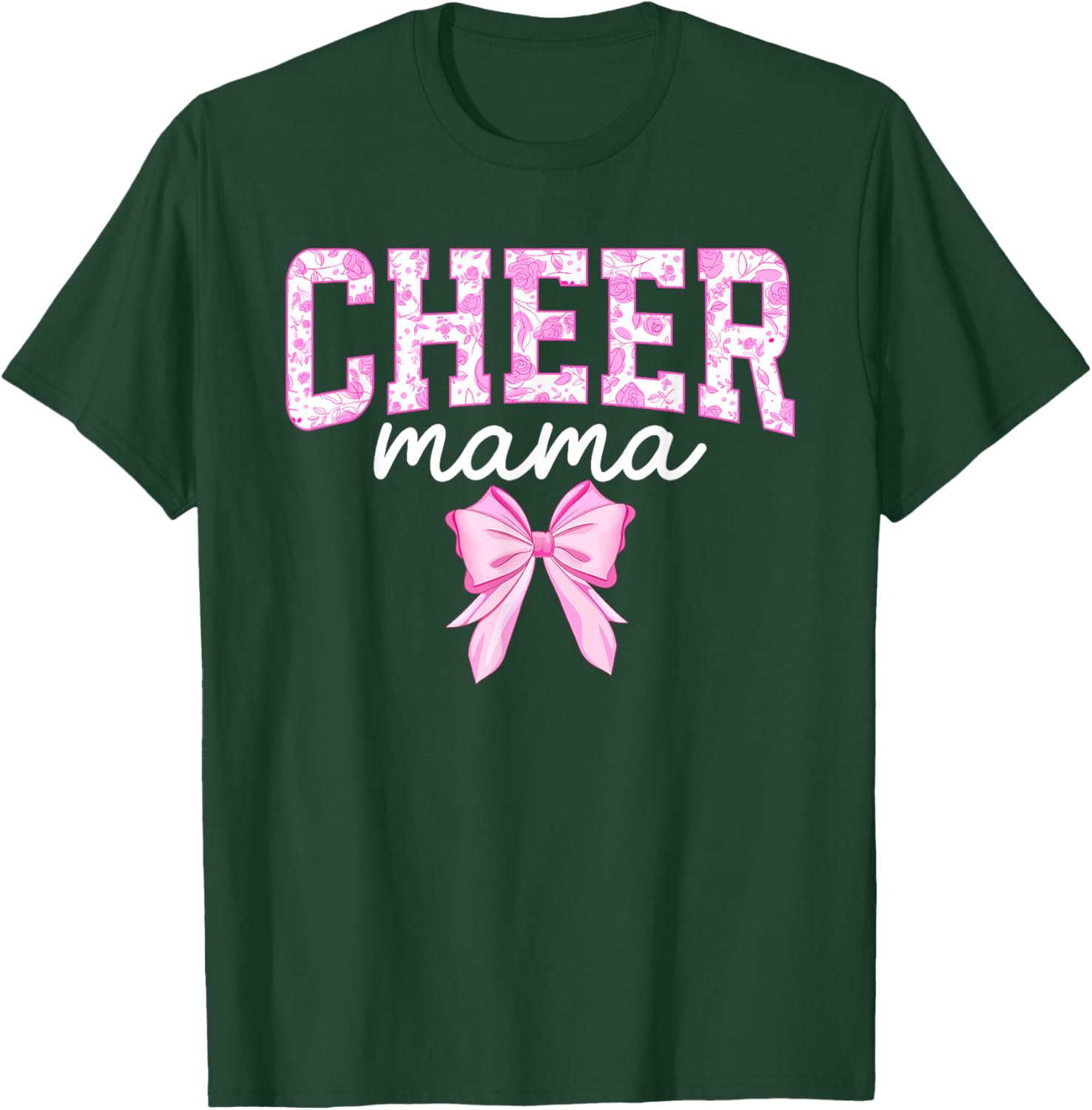 Cheer Mom Of A Cheerleader Mama Coquette Cheerleading Mom T-Shirt - T-Shirt | Forest