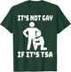Funny It Is Not Gay If It Is TSA Gifts Securities T-Shirt - T-Shirt | Forest