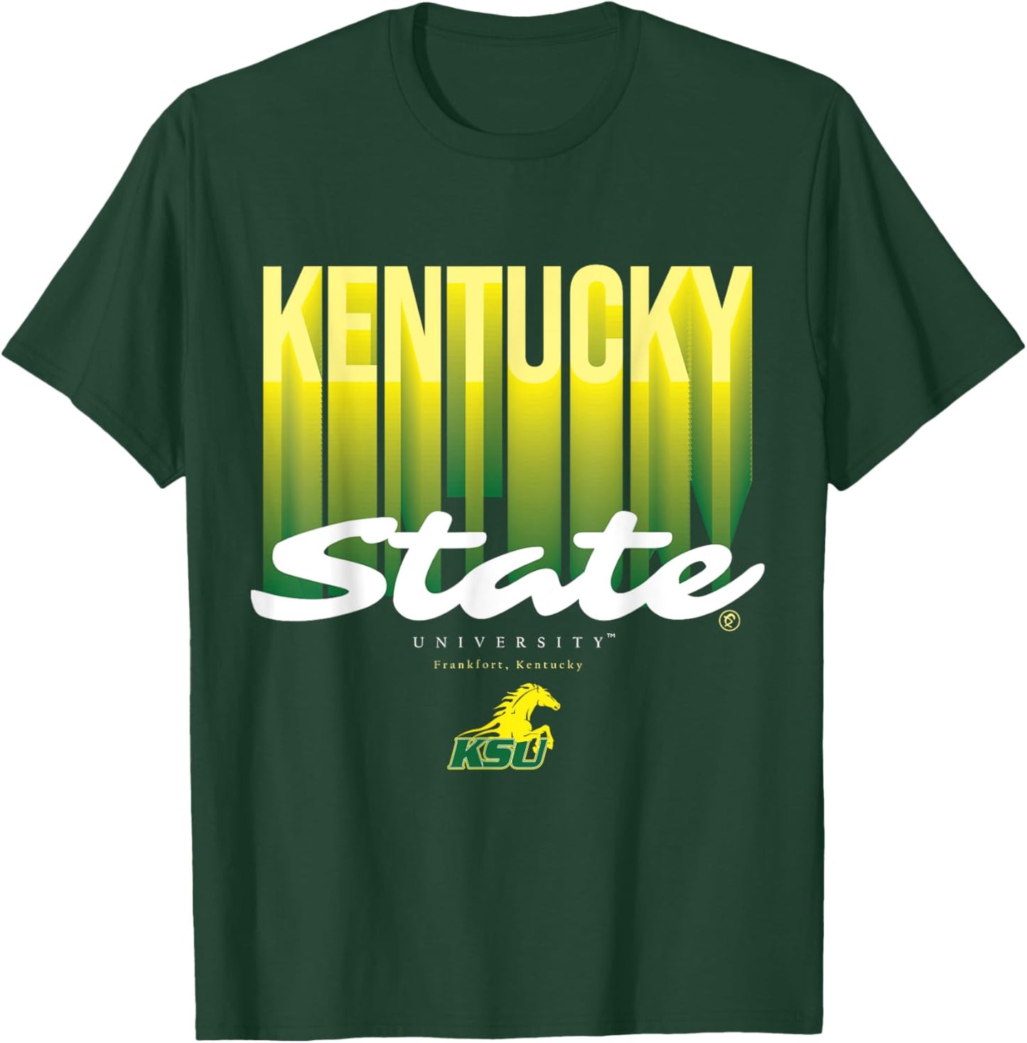 The Yard Essentials - Kentucky State University - KSU Fade T-Shirt - T-Shirt | Forest