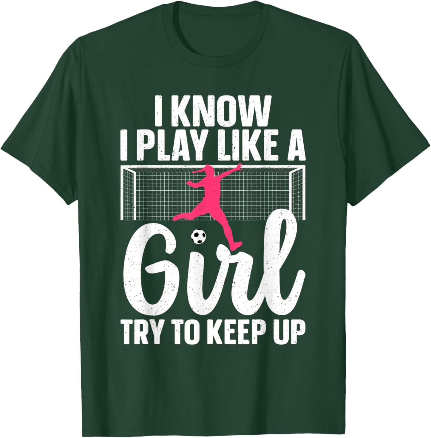 Funny Soccer Art Girls Soccer Player Soccer Lover T-Shirt - T-Shirt | Forest