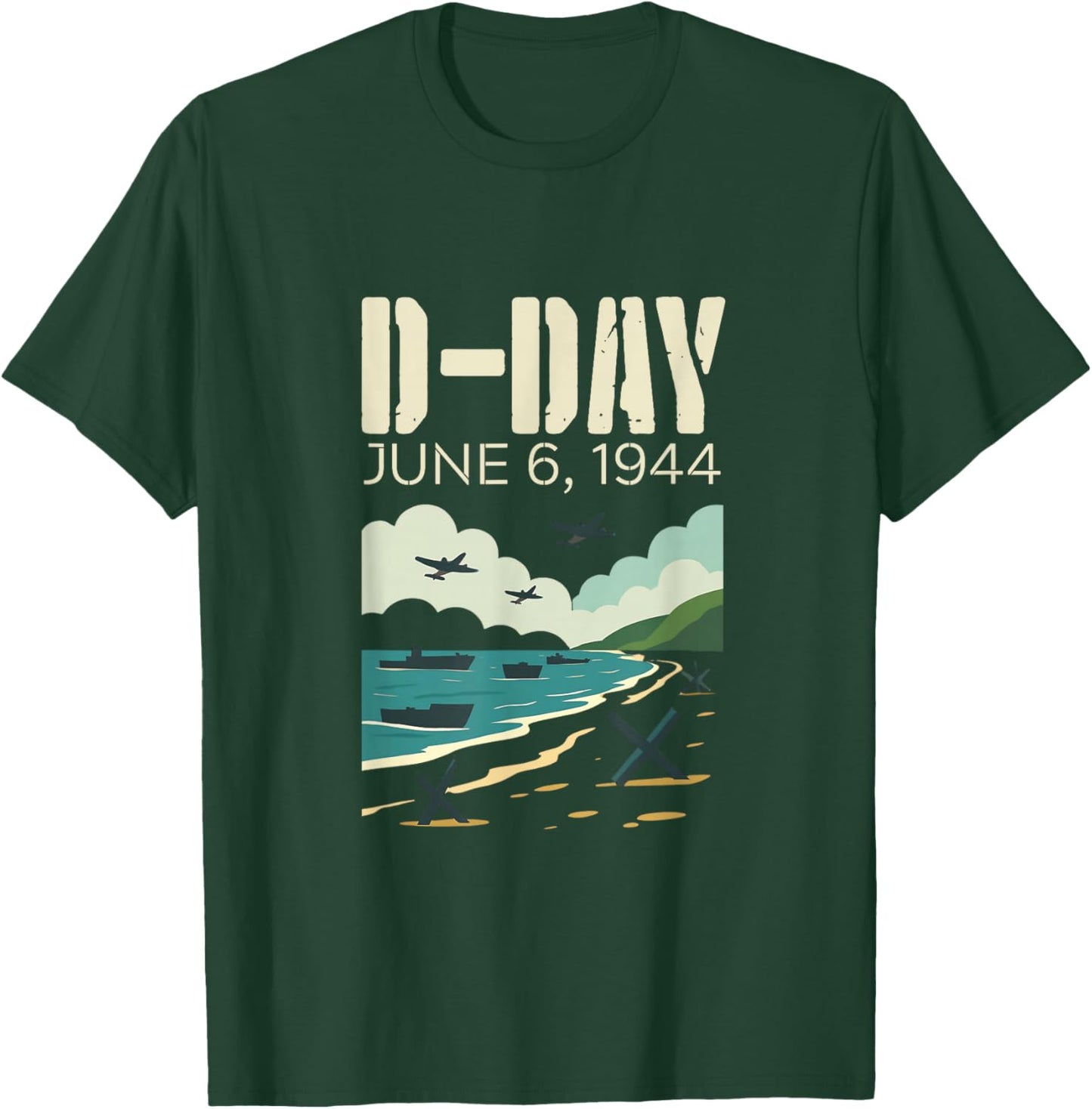 Jour J |6 Juin 1944 | Édition commémorative | Débarquements en Normandie T-Shirt - T-Shirt | Forest