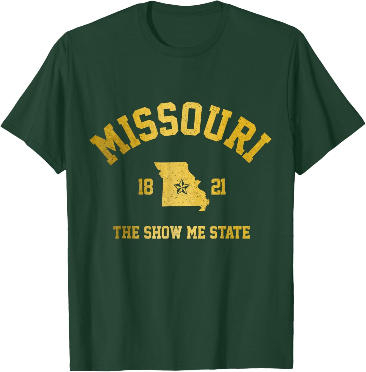 Missouri The Show Me State Vintage Pride T-Shirt - T-Shirt | Forest