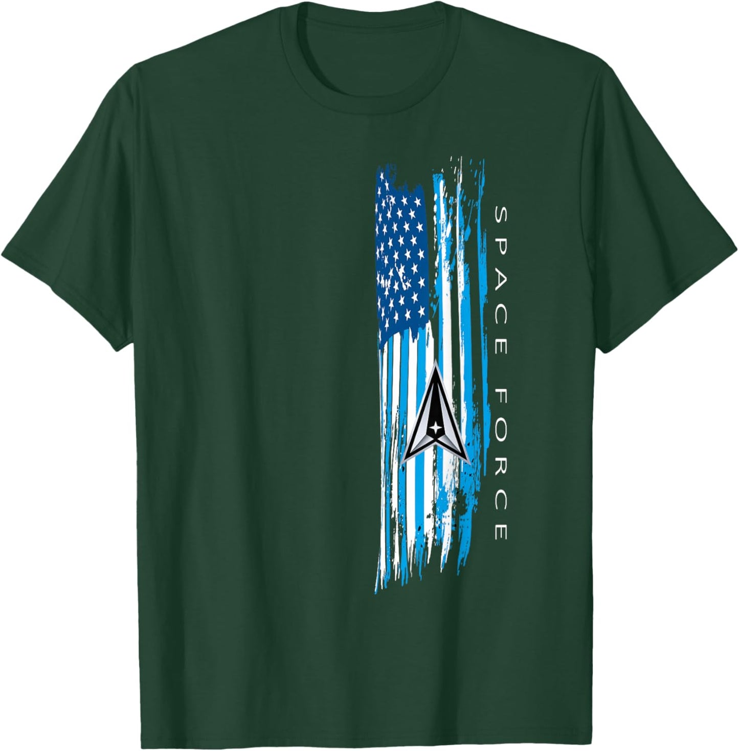 Space Force -Distressed T-Shirt - T-Shirt | Forest