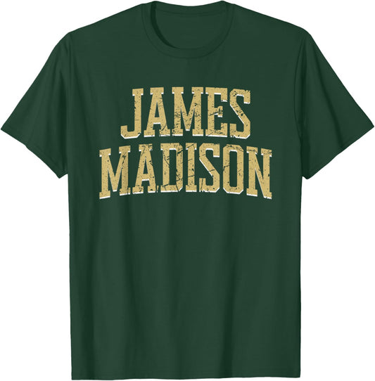 James Madison - Throwback Design - Vintage Worn Classic T-Shirt - T-Shirt | Forest