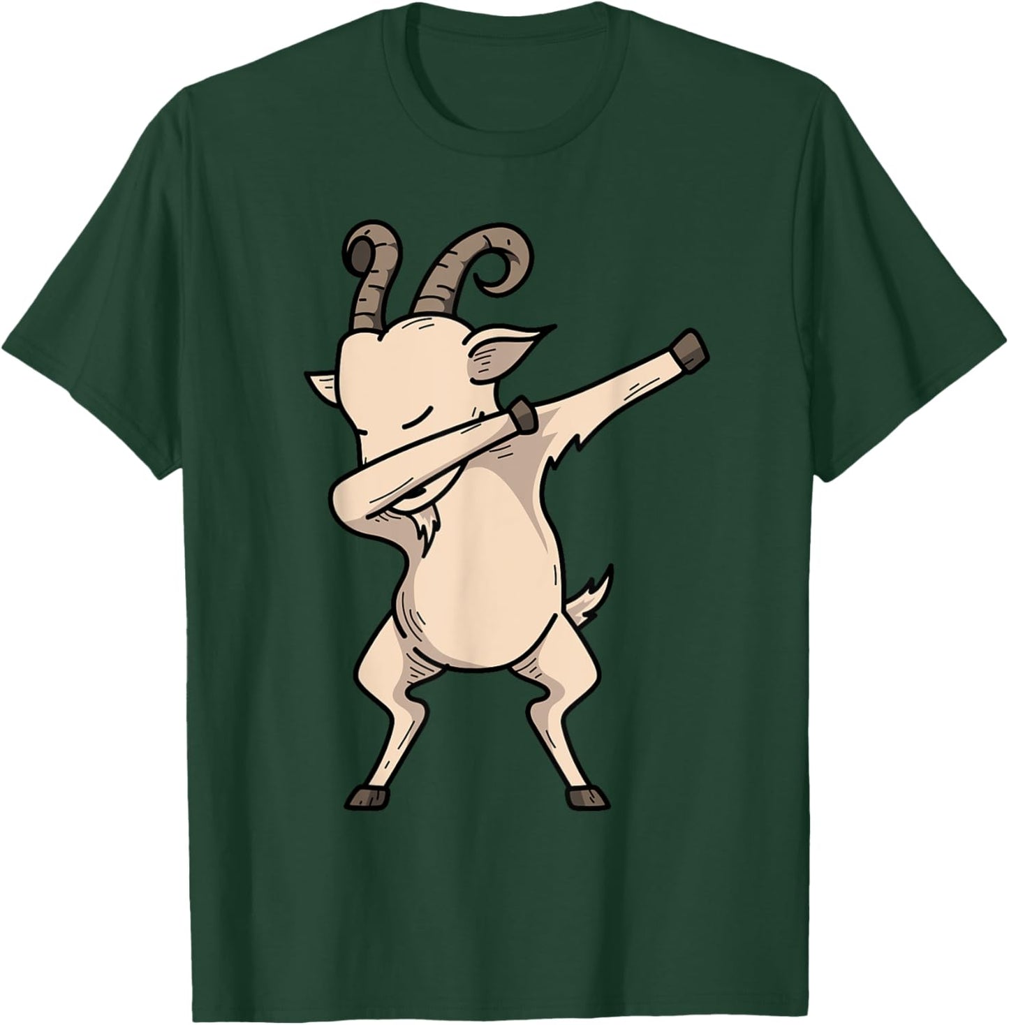 Cool Goat Design Women Kids Dabbing Boer Goat Lovers T-Shirt - T-Shirt | Forest