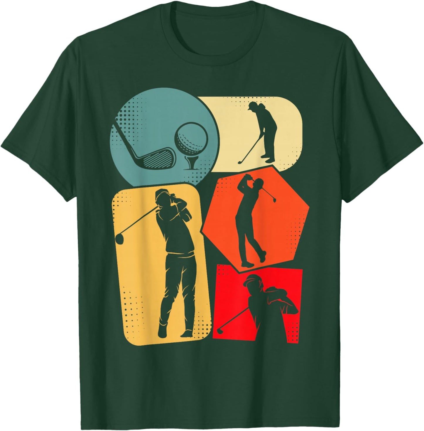 Golf Golfer Kids Boys Men Golfing T-Shirt - T-Shirt | Forest