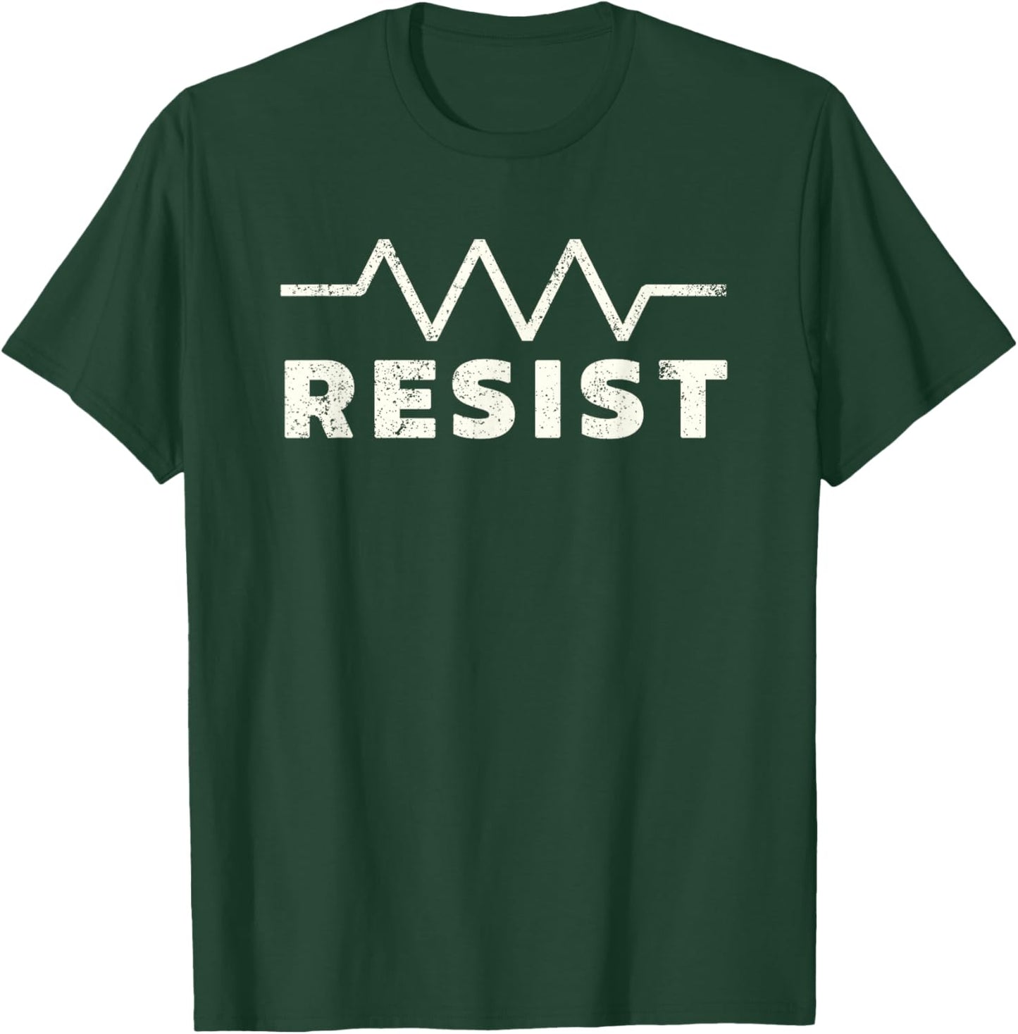 Resistor Symbol Resist Funny Electrical Engineering T-Shirt - T-Shirt | Forest