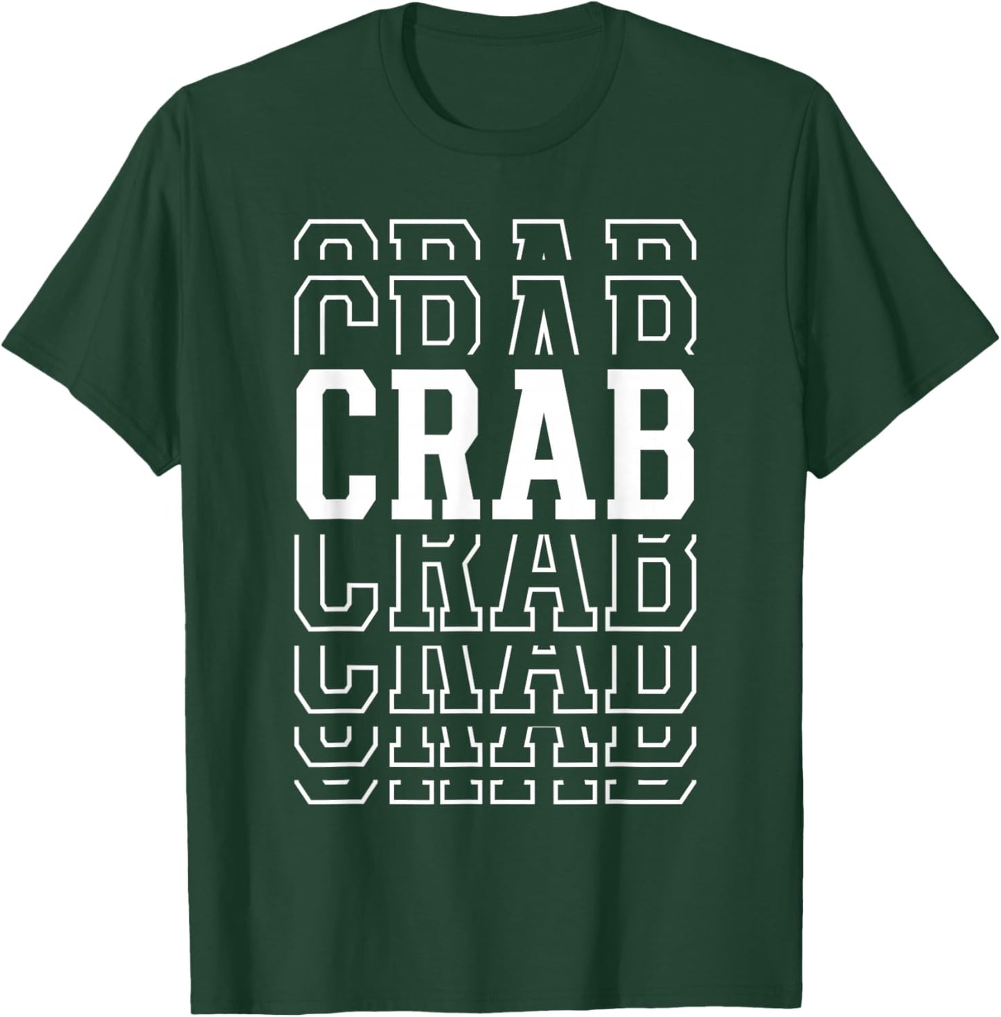 Crab Layered Text Costume Animal Lover T-Shirt - T-Shirt | Forest