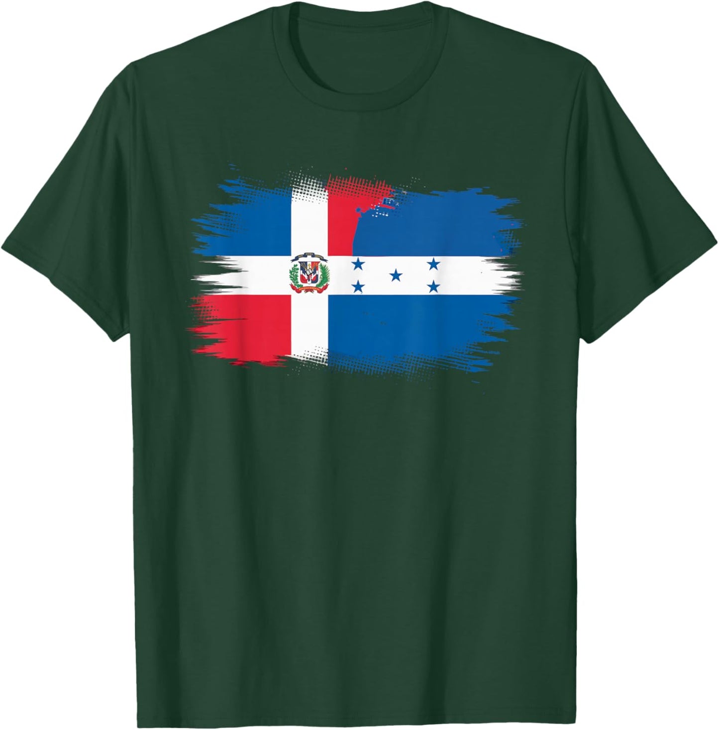 Half Dominican Half Honduran Dominican Republic Honduras T-Shirt - T-Shirt | Forest
