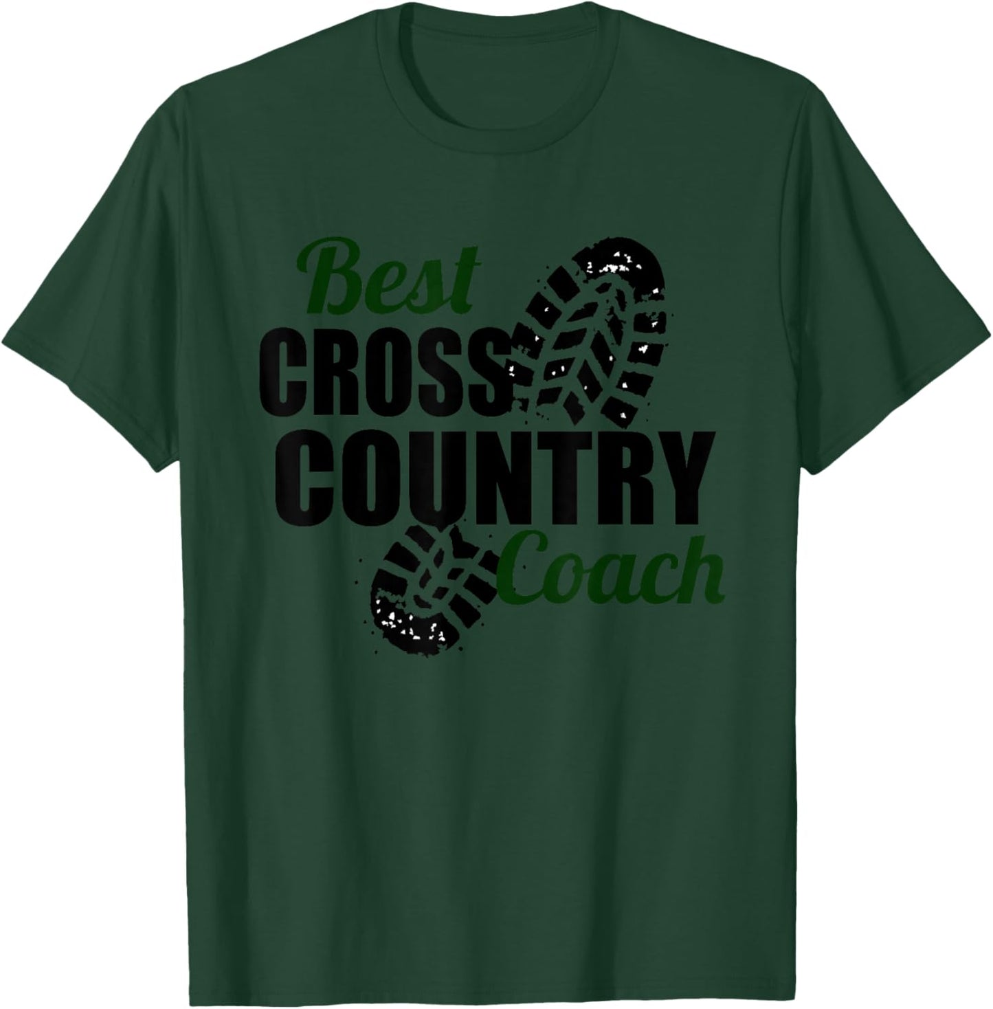 Best Cross Country Coach Appreciation Team Leader T-Shirt - T-Shirt | Forest