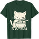 Kawaii Noodles Soup Anime Japanese Ramen Cat Teens Girls T-Shirt - T-Shirt | Forest